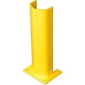 Bluff Manufacturing 1/4" Thick 18" H Steel Post Protector Yellow 1/4PO18SY